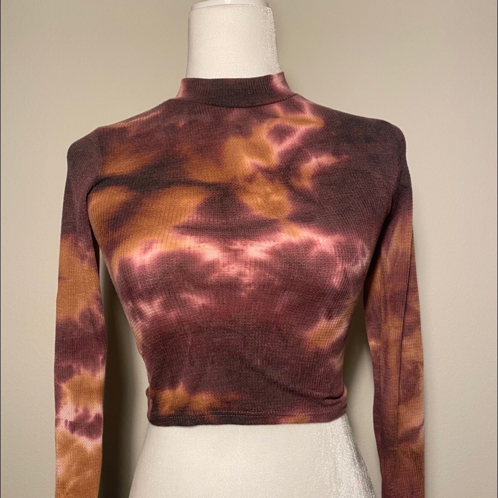 Tight Ribbed Tye Dye top